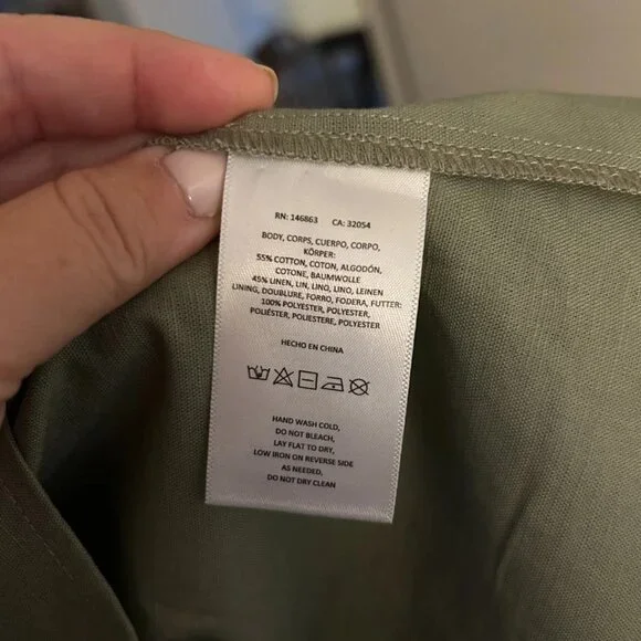 Anthropologie Mare Mare Bubble Sleeve Lace-Up Midi Dress Boho NWT (Size 1X) - Picture 7 of 8